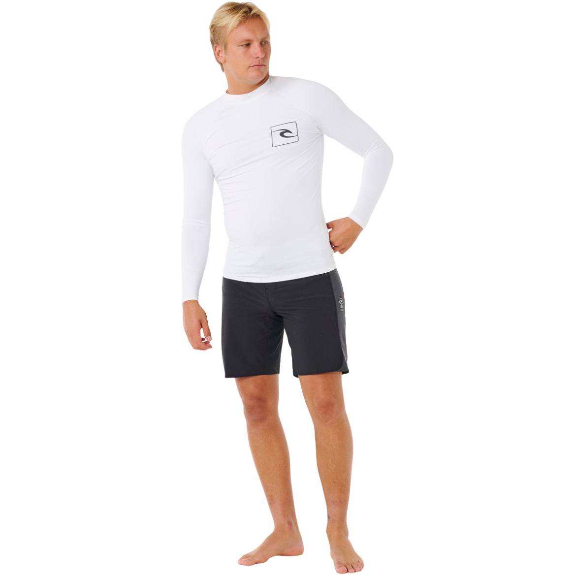 2026 Rip Curl Colete Masculino Streamline UPF De Manga Comprida Em Lycra 171MRV - White